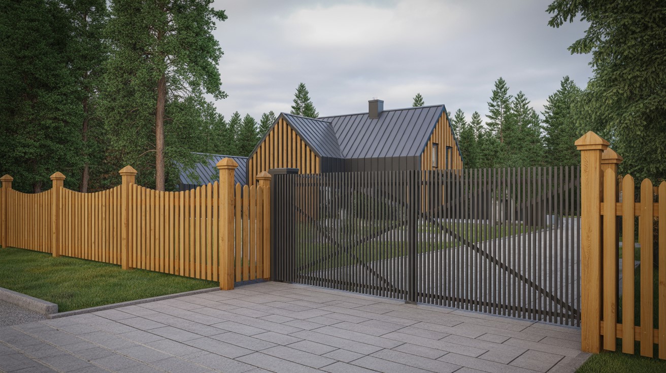 Bygga Staket Plank Gärdsgård Stängsel